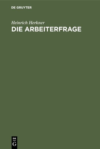 Produktbild: Die Arbeiterfrage