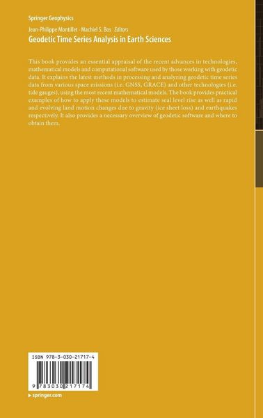 Produktbild: Geodetic Time Series Analysis in Earth Sciences