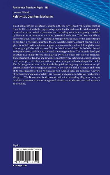 Produktbild: Relativistic Quantum Mechanics