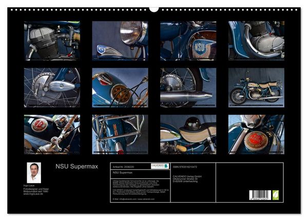 Produktbild: NSU Supermax (Wandkalender 2026 DIN A2 quer), CALVENDO Monatskalender