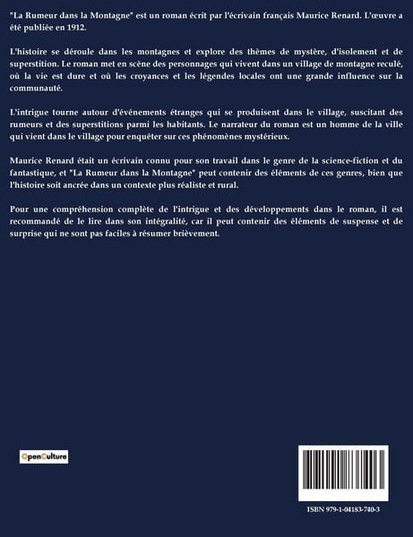 Produktbild: La Rumeur Dans La Montagne