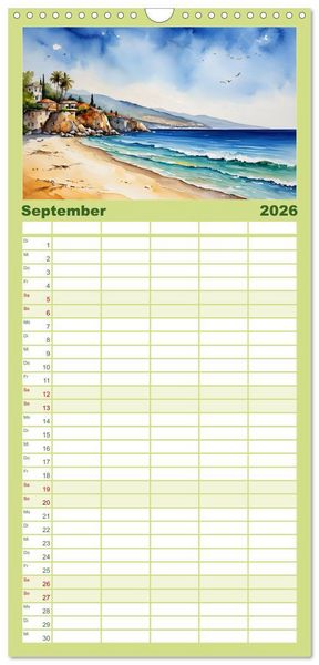 Produktbild: Familienplaner 2026 - T&uuml;rkei - Land auf zwei Kontinenten mit 5 Spalten (Wandkalender, 21 x 45 cm) CALVENDO