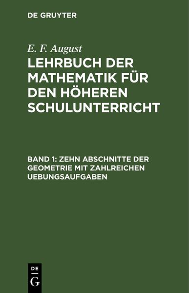 Produktbild: Zehn Abschnitte der Geometrie mit zahlreichen Uebungsaufgaben