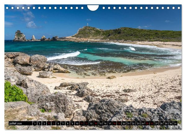 Produktbild: Guadeloupe (Calendrier mural 2026 DIN A4 vertical), CALVENDO calendrier mensuel