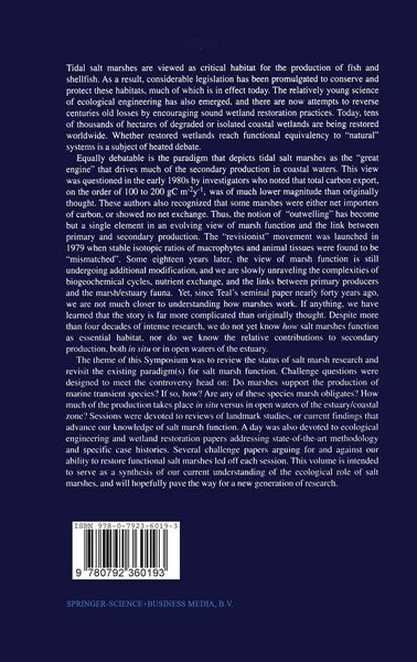 Produktbild: Concepts and Controversies in Tidal Marsh Ecology