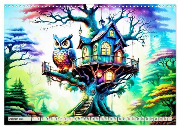 Produktbild: Treehouse fantasies (Wall Calendar 2026 DIN A3 landscape), CALVENDO 12 Month Wall Calendar