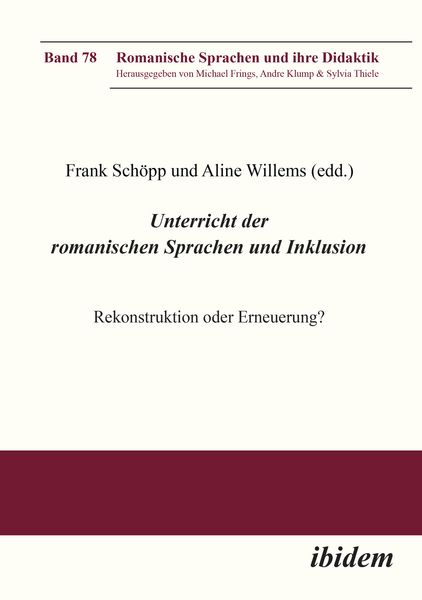 Produktbild: Unterricht der romanischen Sprachen und Inklusion: