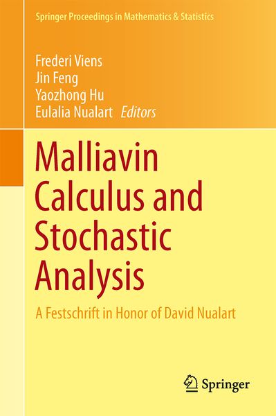 Produktbild: Malliavin Calculus and Stochastic Analysis