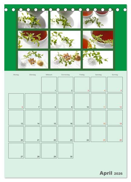 Produktbild: Food (Tischkalender 2026 DIN A5 hoch), CALVENDO Monatskalender