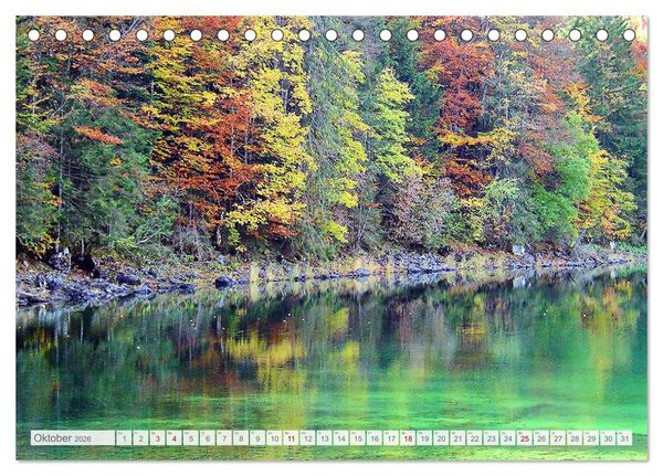 Produktbild: Mein Eibsee - Die Perle unterhalb der Zugspitze im Jahresverlauf (Tischkalender 2026 DIN A5 quer), CALVENDO Monatskalender