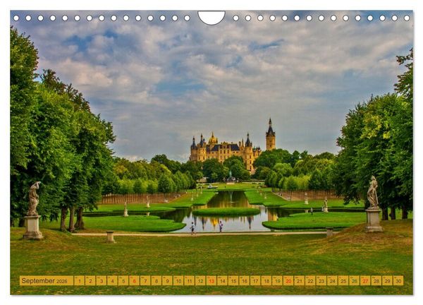 Produktbild: Schloss Impressionen - Residenz- und Landeshauptstadt Schwerin (Wandkalender 2026 DIN A4 quer), CALVENDO Monatskalender