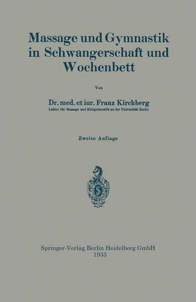 Produktbild: Massage und Gymnastik in Schwangerschaft und Wochenbett