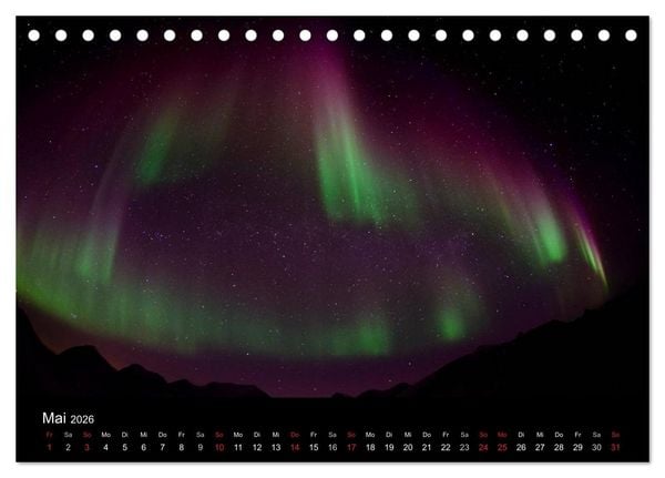 Produktbild: Nordlichter (Tischkalender 2026 DIN A5 quer), CALVENDO Monatskalender