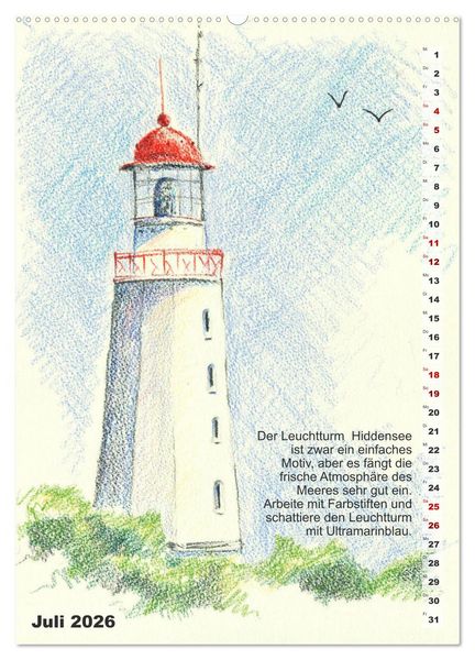 Produktbild: Mal mal mit Stiften (Wandkalender 2026 DIN A2 hoch), CALVENDO Monatskalender
