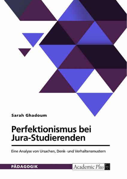 Produktbild: Perfektionismus bei Jura-Studierenden