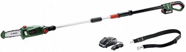 Produktbild: Bosch Home and Garden 06008B3100 UniversalChainPole 18 Akku Hochentaster Tragegurt, inkl. Akku, inkl. Ladeger&auml;t 18 V Li-Ion