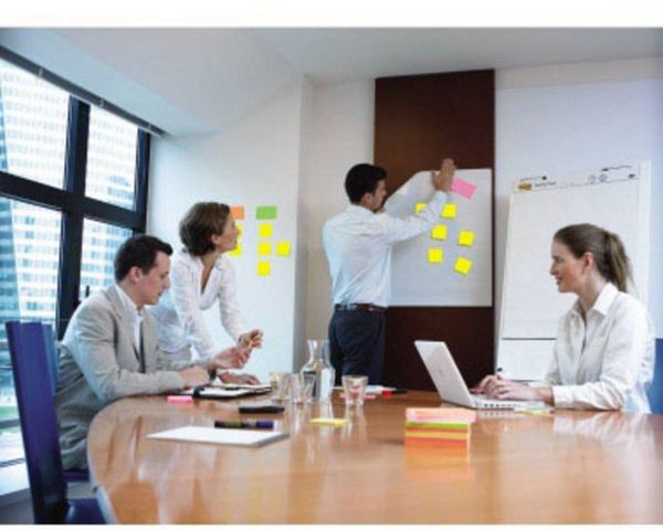 Produktbild: Post-it Super Sticky Meeting Chart Flipchartblock Anzahl der Bl&auml;tter: 20 blanko 508 mm x 584 mm Wei&szlig;