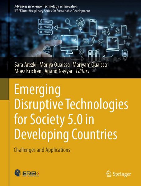 Produktbild: Emerging Disruptive Technologies for Society 5.0 in Developing Countries