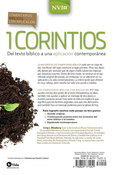 Produktbild: Los Comentario B&iquest;&iquest;blico Con Aplicaci&iquest;&iquest;n NVI 1 Corintios