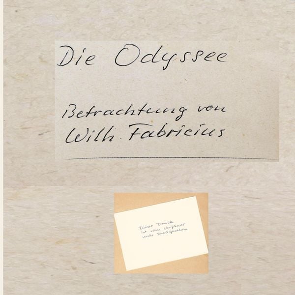 Die Odyssee, Taschenbuch von Wilhelm Fabricius, Tredition, 9783384747983
