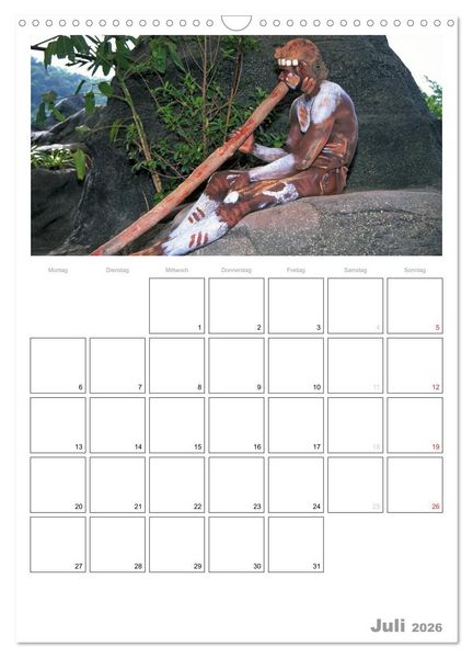 Produktbild: Australien - Terminplaner (Wandkalender 2026 DIN A3 hoch), CALVENDO Monatskalender