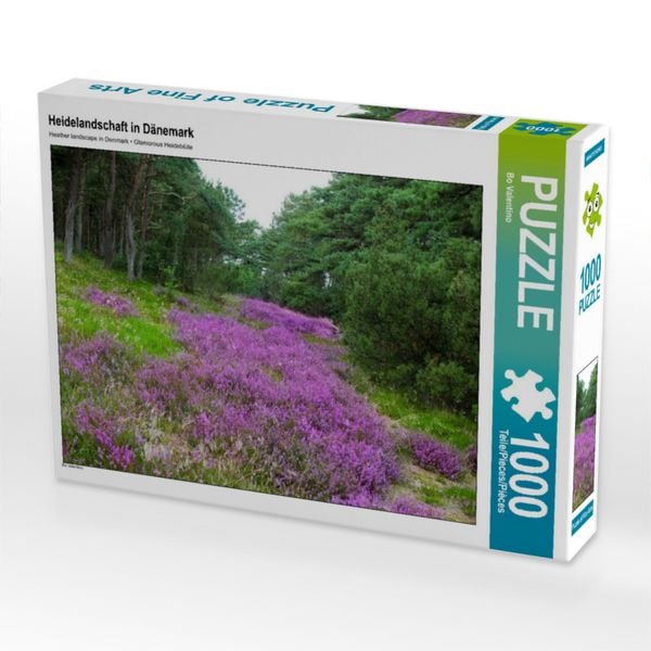 Produktbild: CALVENDO Puzzle Heidelandschaft in D&auml;nemark | 1000 Teile Lege-Gr&ouml;&szlig;e 64x48cm Foto-Puzzle f&uuml;r gl&uuml;ckliche Stunden