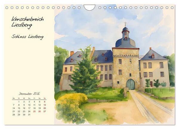 Produktbild: Historische Bauwerke im Rhein-Kreis Neuss (Wandkalender 2026 DIN A4 quer), CALVENDO Monatskalender