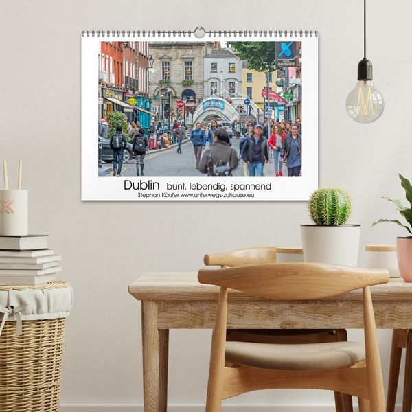 Produktbild: Dublin bunt, lebendig, spannend (Wandkalender 2026 DIN A3 quer), CALVENDO Monatskalender