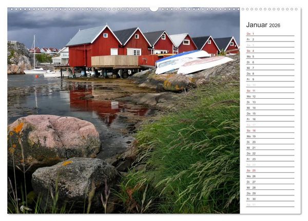 Produktbild: Unterwegs in Schweden (hochwertiger Premium Wandkalender 2026 DIN A2 quer), Kunstdruck in Hochglanz