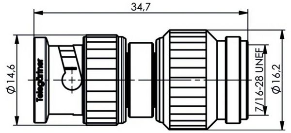Produktbild: Teleg&auml;rtner 100023634 100023634 TNC-Adapter - 1St.