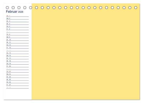 Produktbild: Farbiger Bastelkalender (Tischkalender 2026 DIN A5 quer), CALVENDO Monatskalender