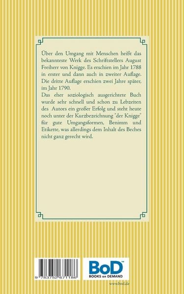 Produktbild: Über den Umgang mit Menschen