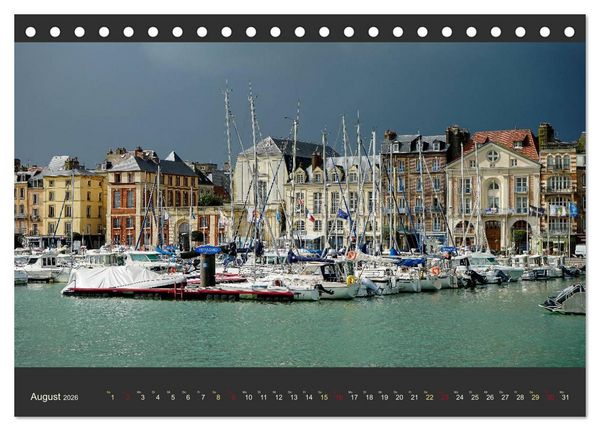 Produktbild: Normandie - Raue K&uuml;ste und malerische Hafenst&auml;dte (Tischkalender 2026 DIN A5 quer), CALVENDO Monatskalender