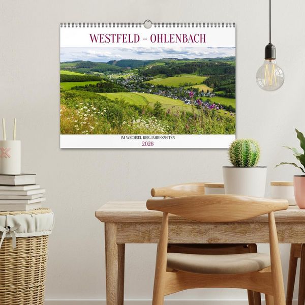 Produktbild: Westfeld-Ohlenbach im Wechsel der Jahreszeiten (Wandkalender 2026 DIN A3 quer), CALVENDO Monatskalender