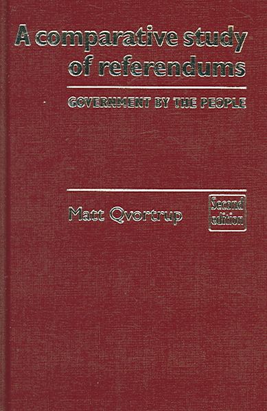 Produktbild: A Comparative Study of Referendums: Government by the People