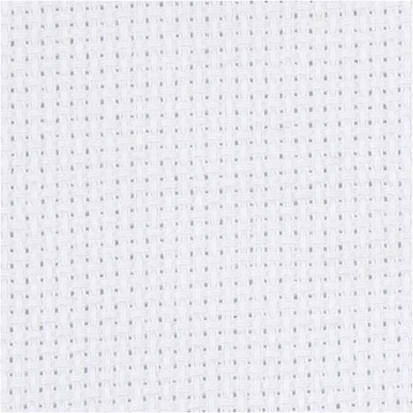 Creativ Company Aida-Stoff, Größe 50x50 cm, 70 Kästchen pro 10 cm, Weiß, 1 Stk