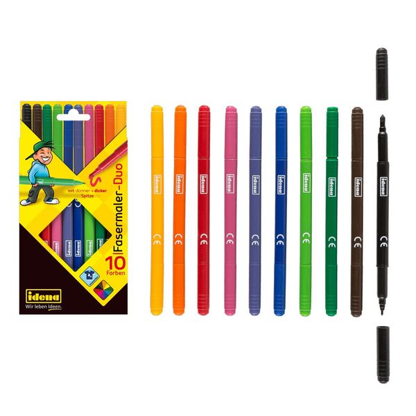 Idena Fasermaler Duo 10 Stück