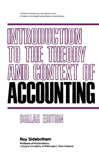 Produktbild: Introduction to the Theory and Context of Accounting