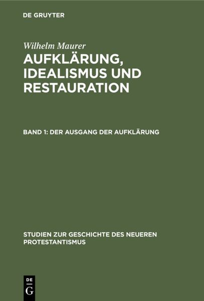 Produktbild: Der Ausgang der Aufkl&auml;rung