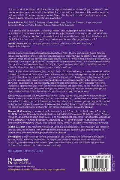 Produktbild: School Connectedness for Students with Disabilities