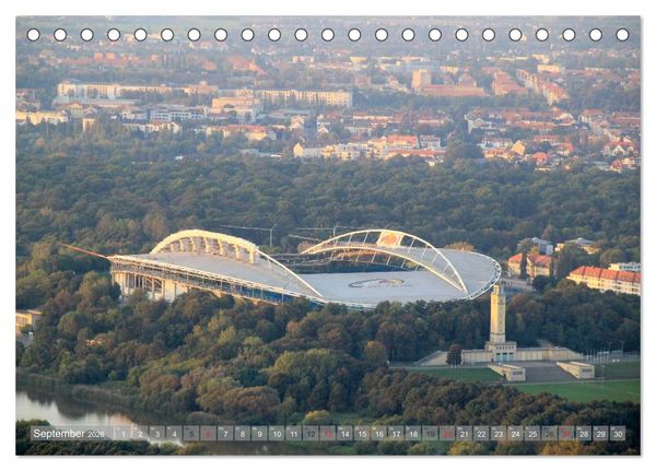 Produktbild: &Uuml;ber den D&auml;chern von Leipzig (Tischkalender 2026 DIN A5 quer), CALVENDO Monatskalender