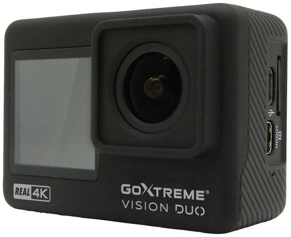 Produktbild: GoXtreme GoXtreme Vision Duo 4K Action Cam 4K, Dual-Display, Spritzwassergesch&uuml;tzt, Staubgesch&uuml;tzt, Wasserfest, WLAN, Zeitraffer