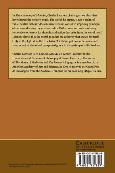 Produktbild: The Autonomy of Morality