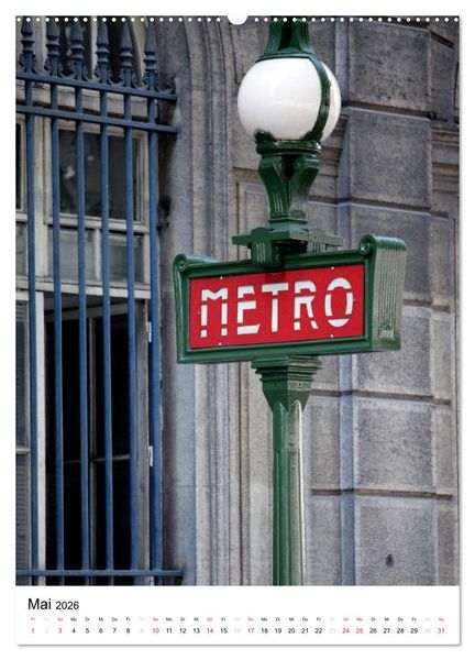 Produktbild: Unterwegs in Paris (Wandkalender 2026 DIN A2 hoch), CALVENDO Monatskalender