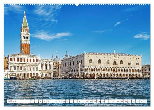 Produktbild: Venedig - Impressionen aus der Serenissima (hochwertiger Premium Wandkalender 2026 DIN A2 quer), Kunstdruck in Hochglanz