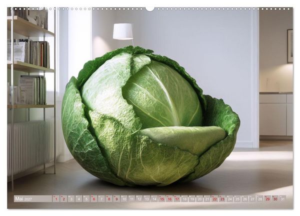 Produktbild: Vegitecture. Fotorealistische Visionen architektonischer Details (Wandkalender 2027 DIN A2 quer), CALVENDO Monatskalender