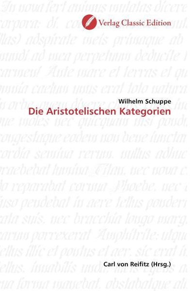 Produktbild: Schuppe, W: Die Aristotelischen Kategorien