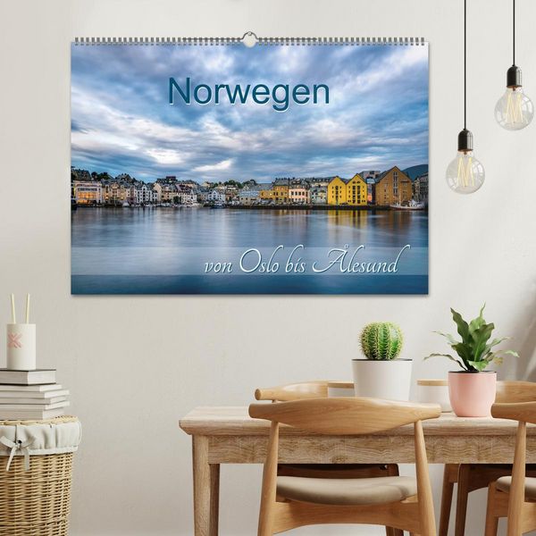 Produktbild: Norwegen von Oslo bis &Aring;lesund (Wandkalender 2026 DIN A2 quer), CALVENDO Monatskalender