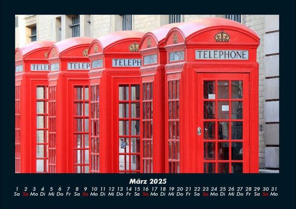 Produktbild: London 2025 Fotokalender DIN A4