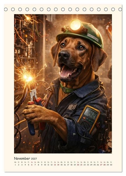 Produktbild: Rhodesian Ridgeback - Ein Hund mit vielen Talenten (Tischkalender 2027 DIN A5 hoch), CALVENDO Monatskalender